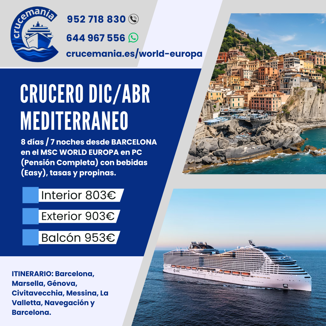 World Europa 🚢 desde 803€