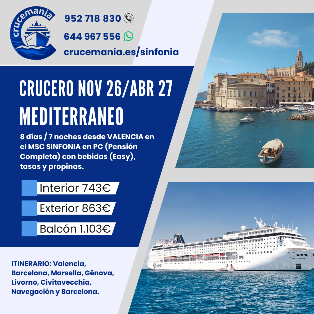 Sinfonia 🚢 desde 743€